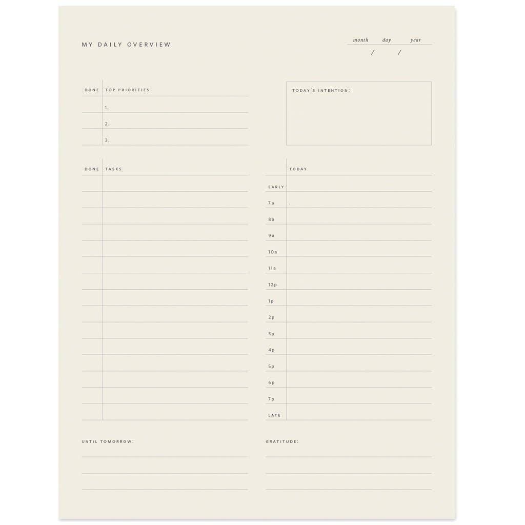 Daily Overview Notepad