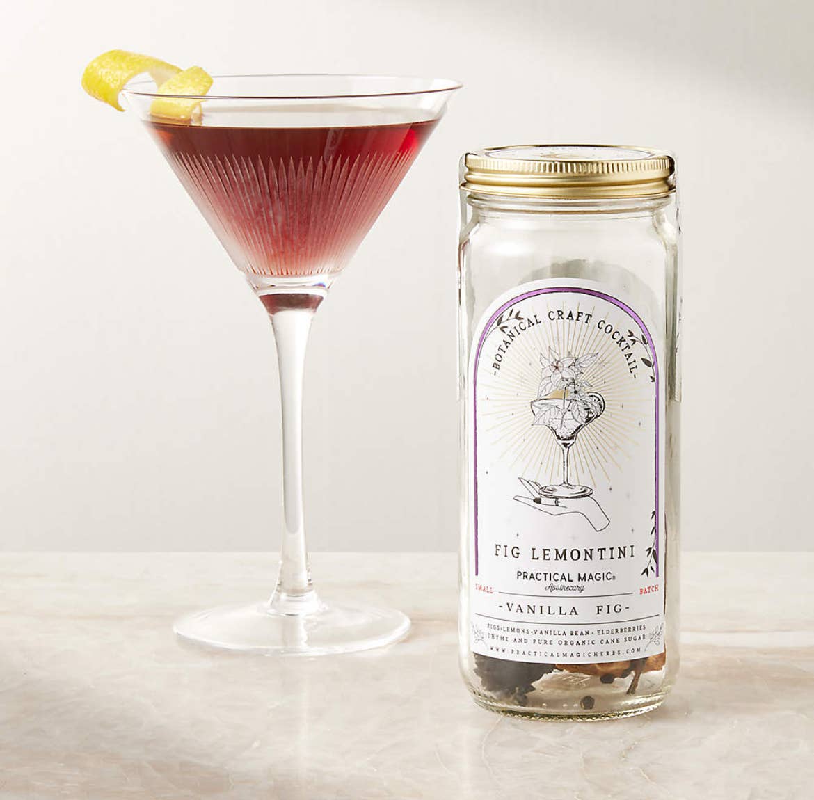 32oz Vanilla Fig Lemontini Craft Cocktail Kit: Small