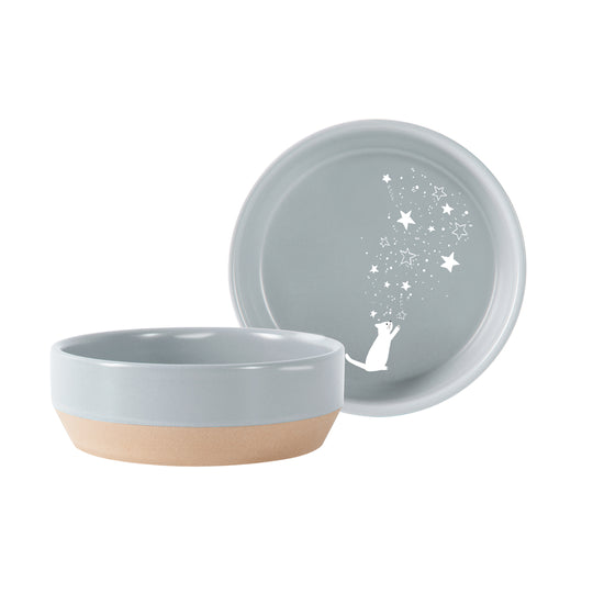 Celestial Cat Small Stoneware Bowl