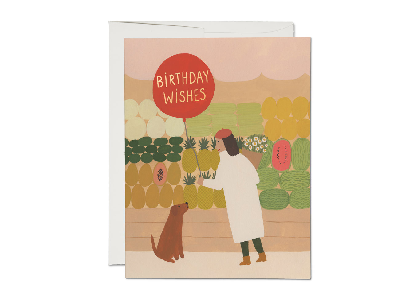 Fruit Stand Wishes birthday greeting card