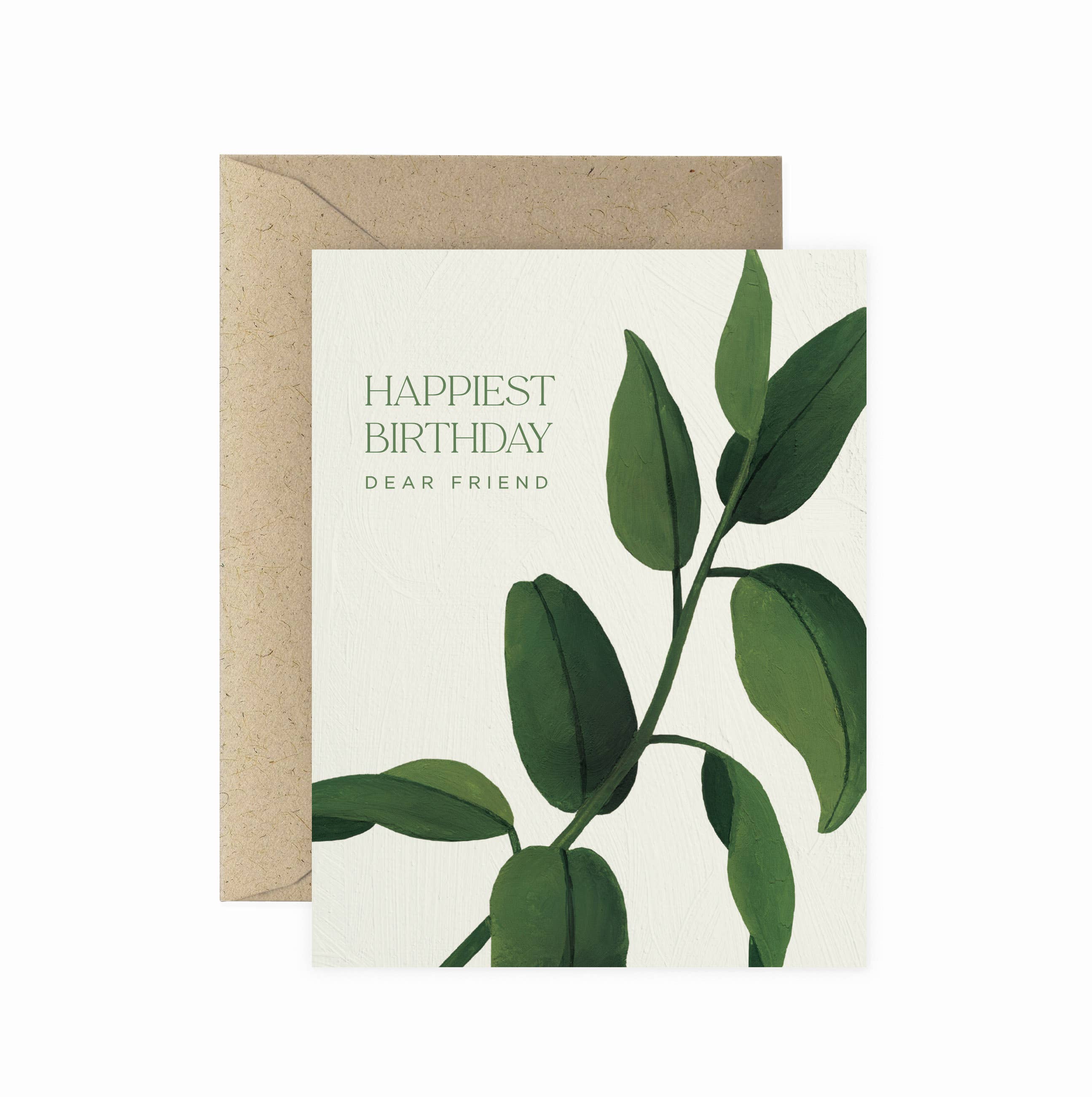 Rubber Tree Happiest Birthday Card Plant Birthday Card Small Batch rubber-tree-happiest-birthday-card-plant-birthday-card-small-batch
