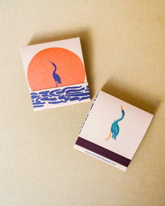 Tropical Sunset Birds Printed Matchbooks