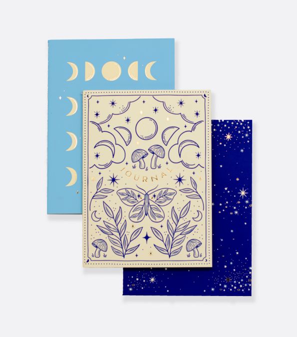 Moon Gaze 3 Pack Paper Journal
