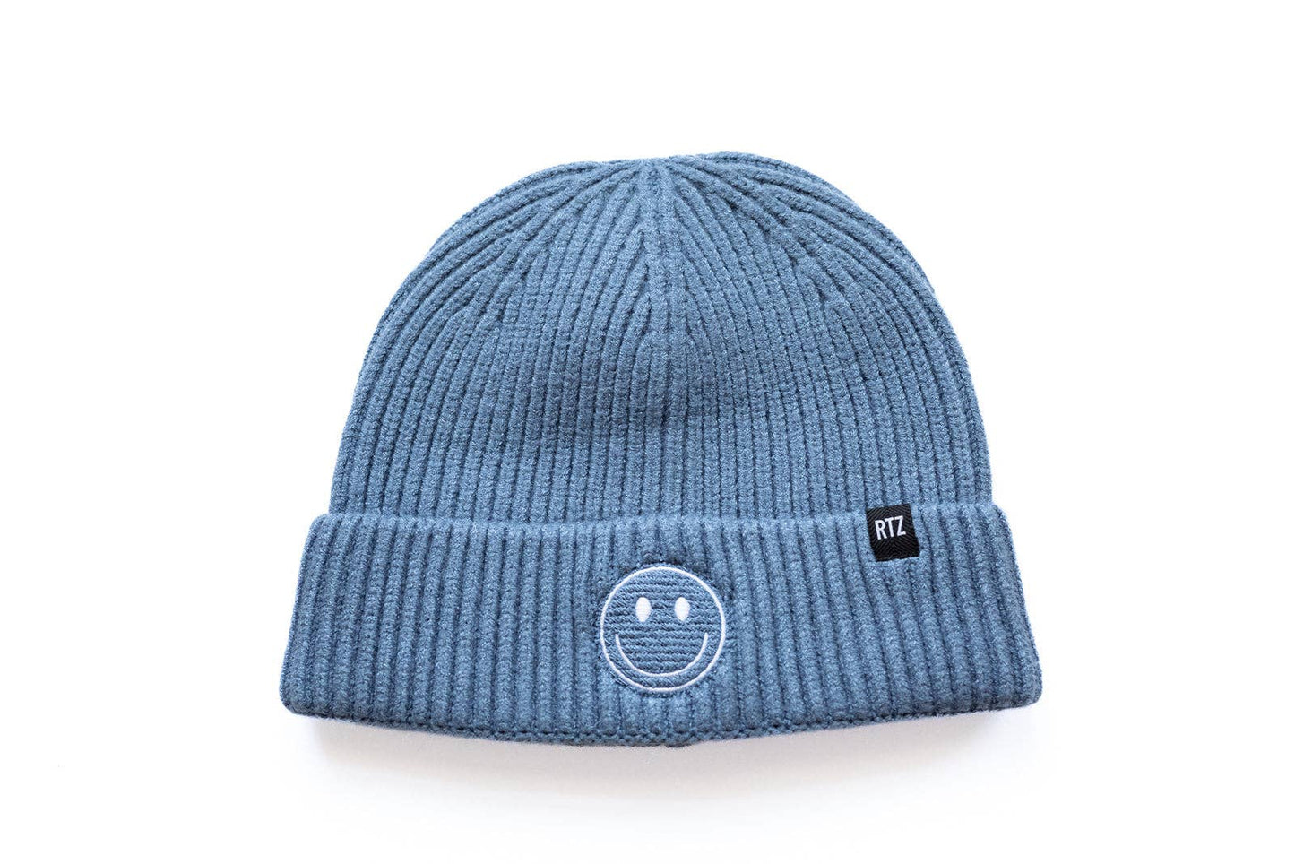 Stormy Blue Smiley Beanie | Medium (2Y-8Y)