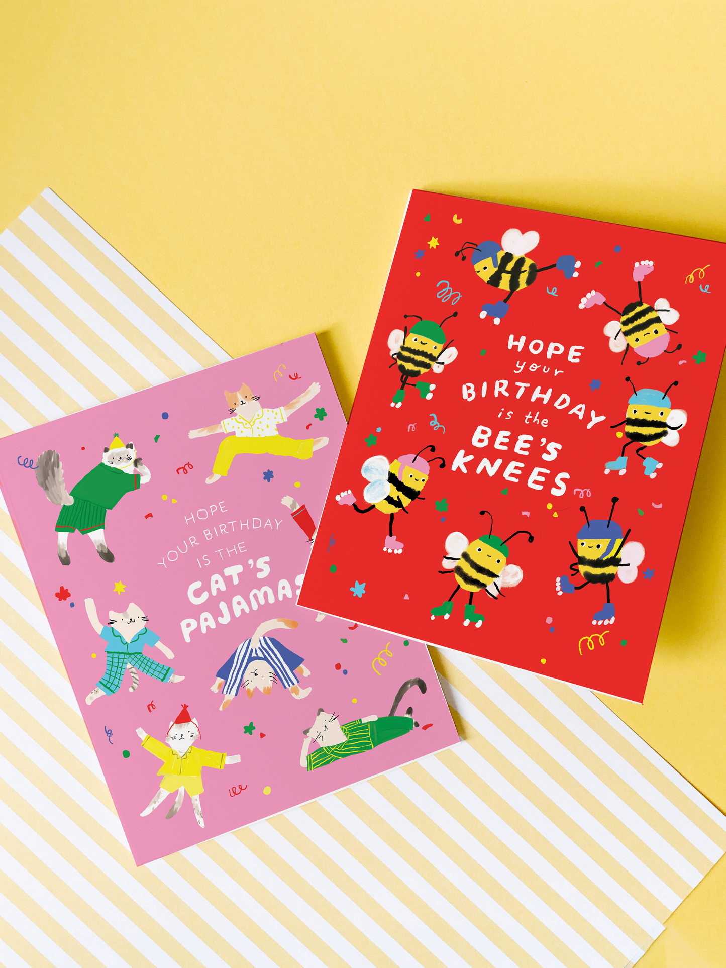 Bee’s Knees Birthday Card – Funny Bee Pun Birthday Card