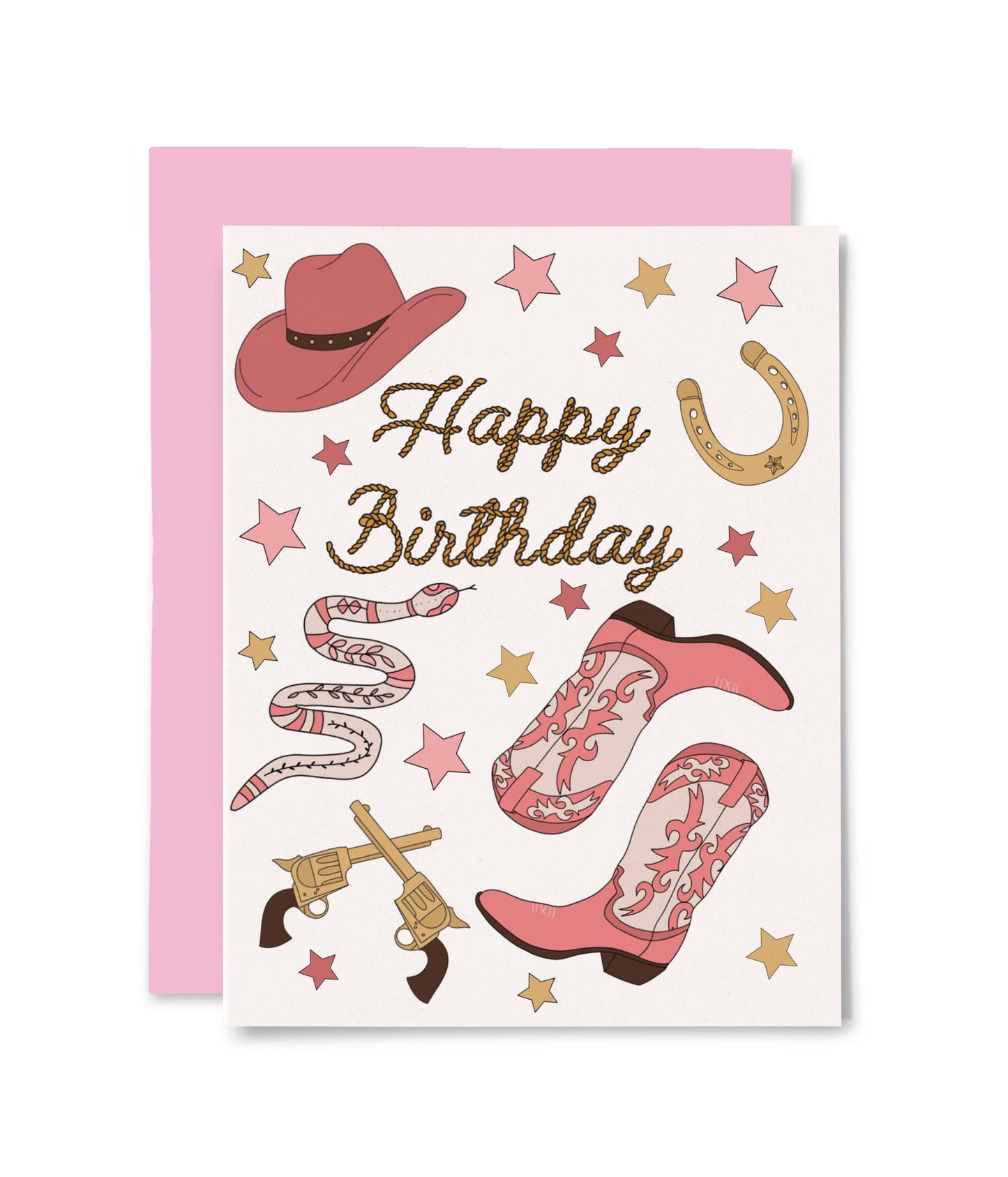 Happy Birthday Cowgirl Card