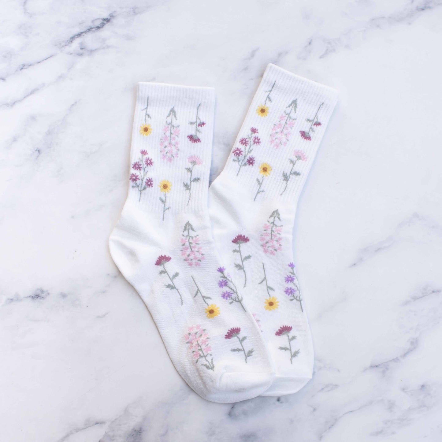 Women's Botanical Garden Casual Socks: Sage