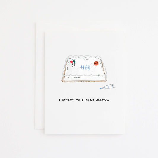 Store Bought Cake Birthday Card