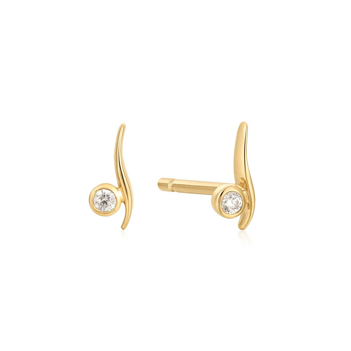 Wavy Diamond Studs
