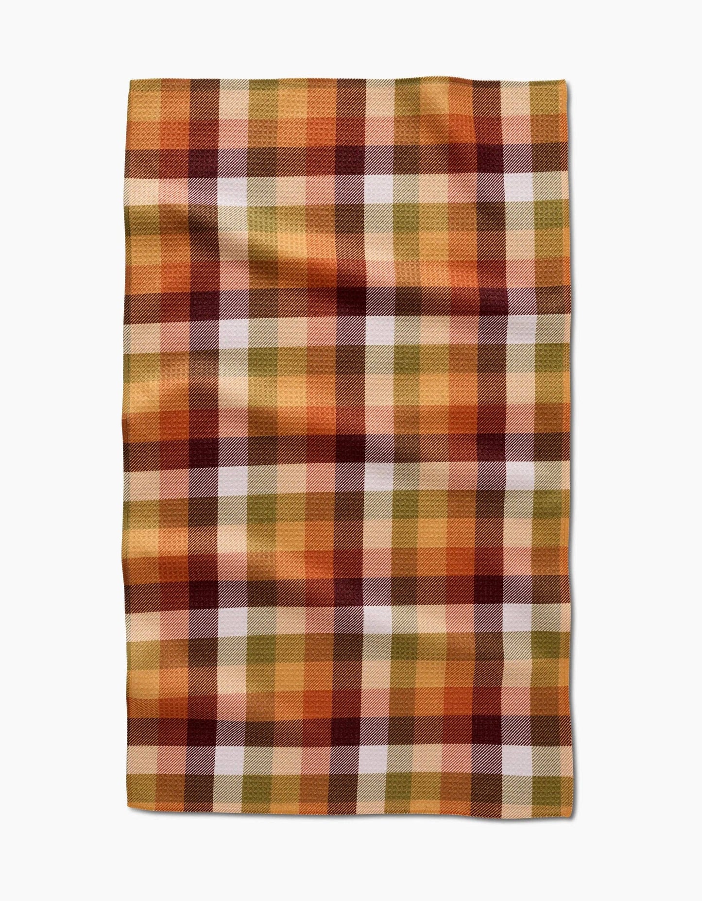 Rustic Autumn Plaid Tea Towel