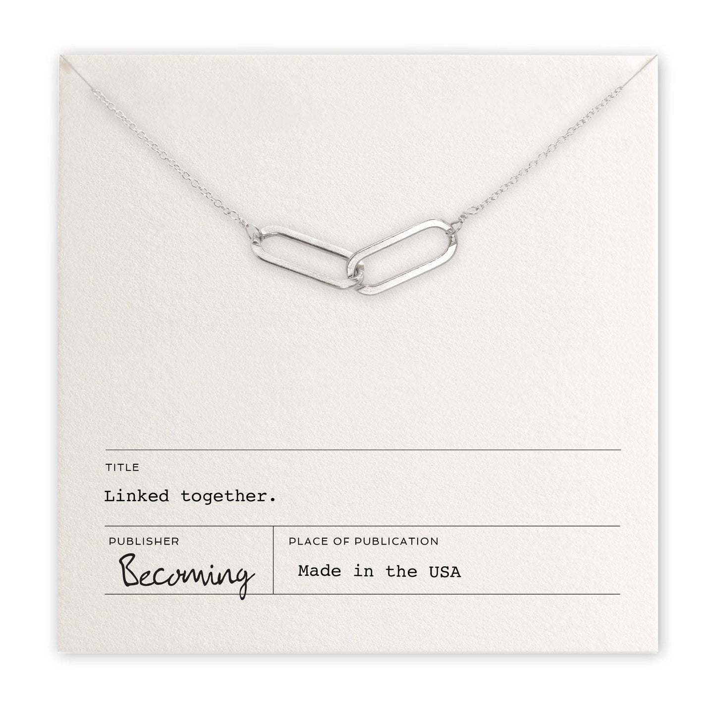 Linked Together Necklace | Silver