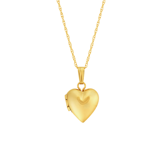 Solid 14kt Gold Mini Heart Locket