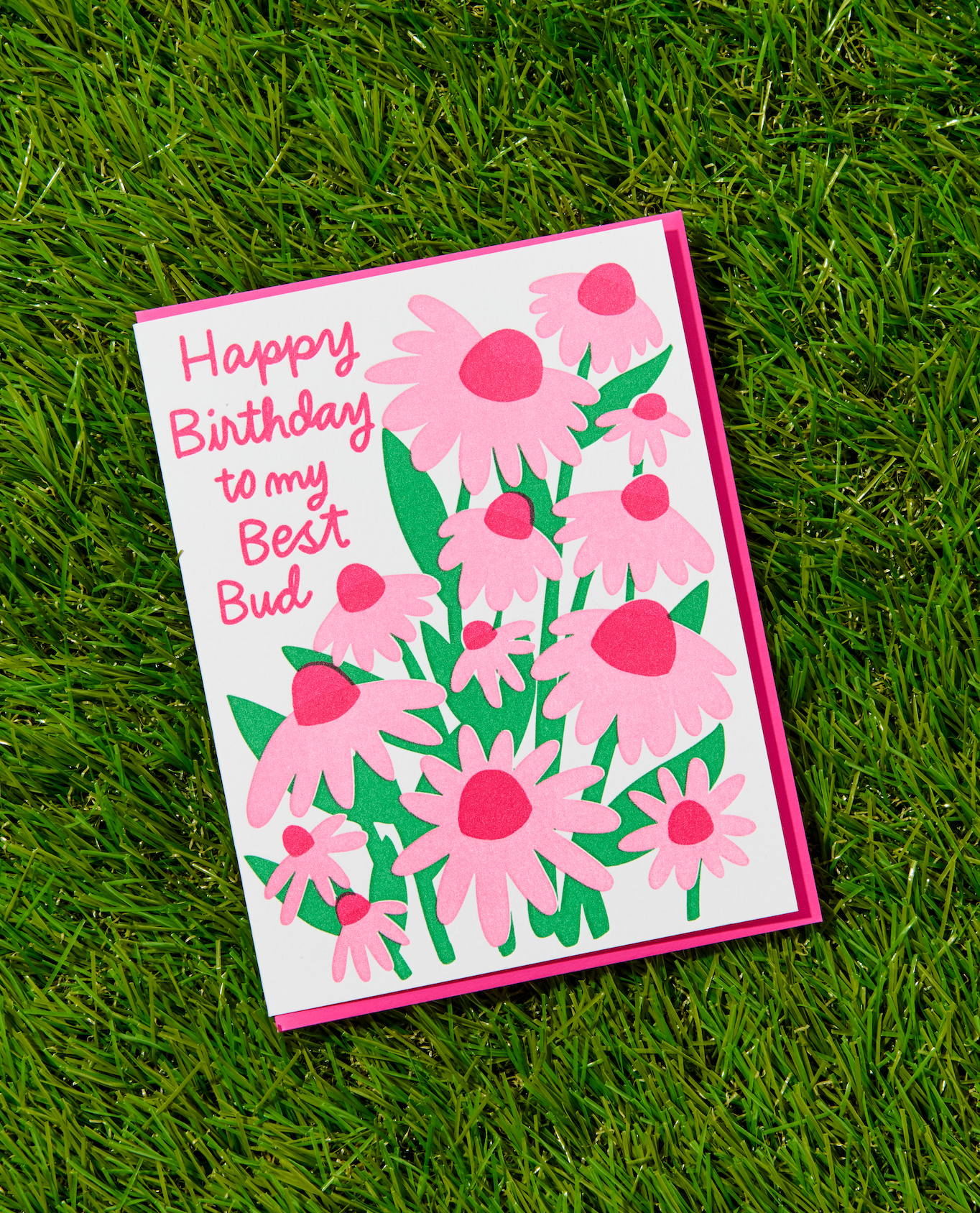 Letterpress Birthday Card | Best Bud Bday