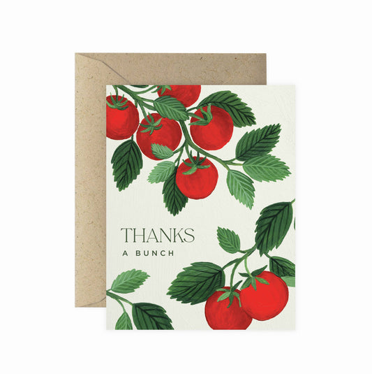Tomato Thanks A Bunch Greeting Card