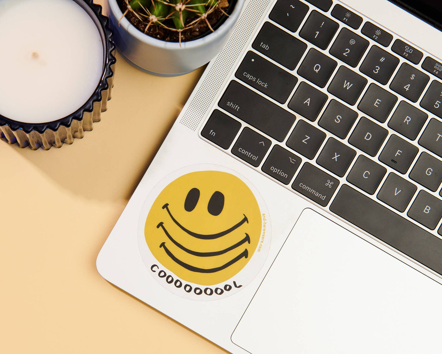 COOOOOOOOL Smiley Face Clear Vinyl Sticker