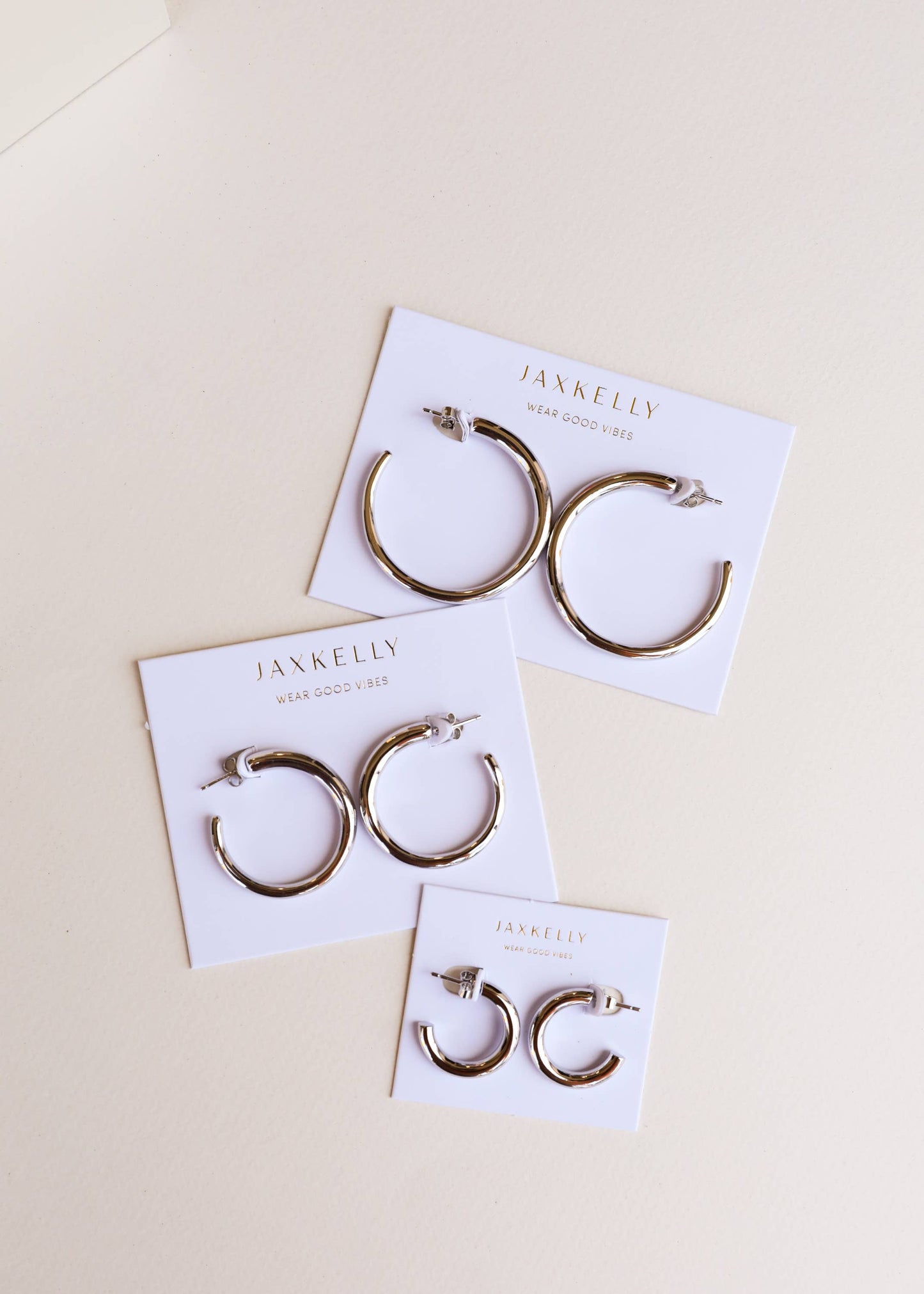 Smooth Hoop Earrings | Sterling Silver