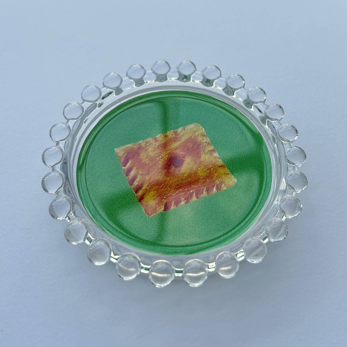 Cheez-It Trinket Dish, 4": Green