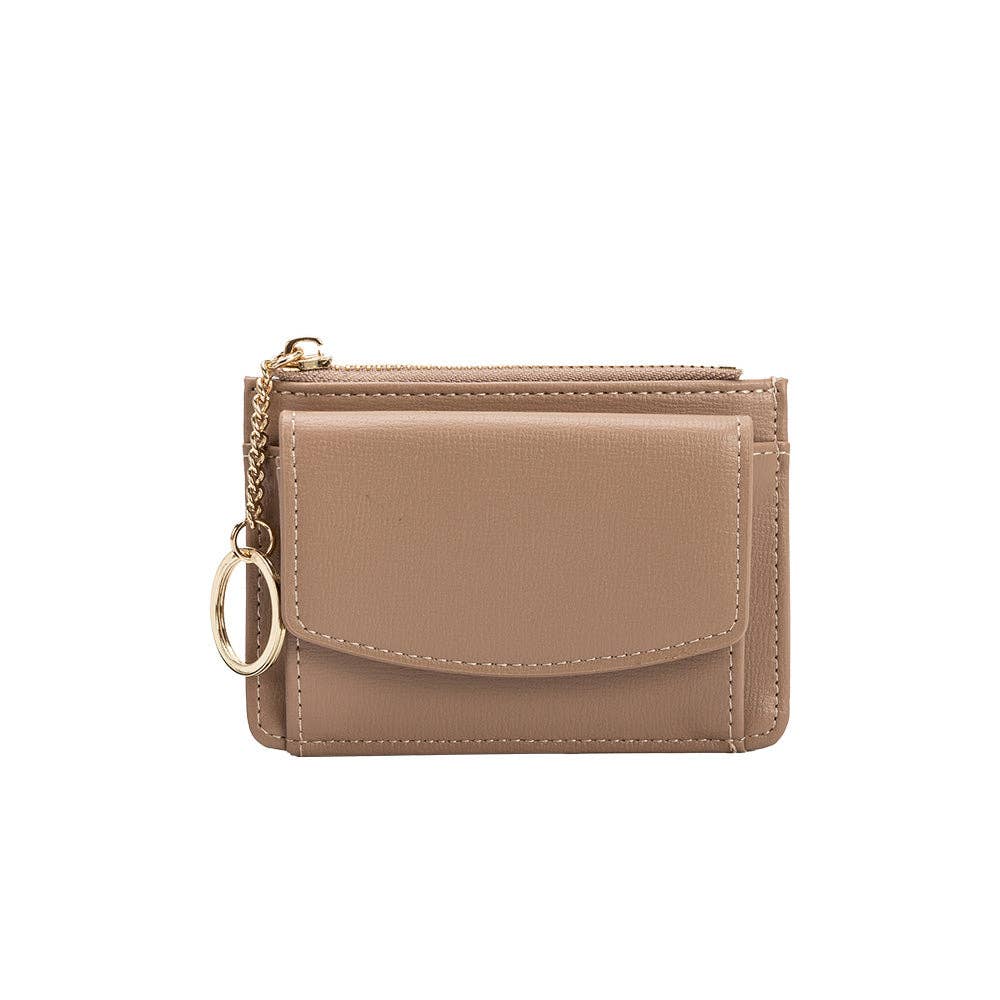 Kara Nude Vegan Card Case Wallet