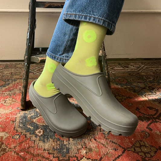 Crew Socks | Celeste in Sunny Yellow & Neon