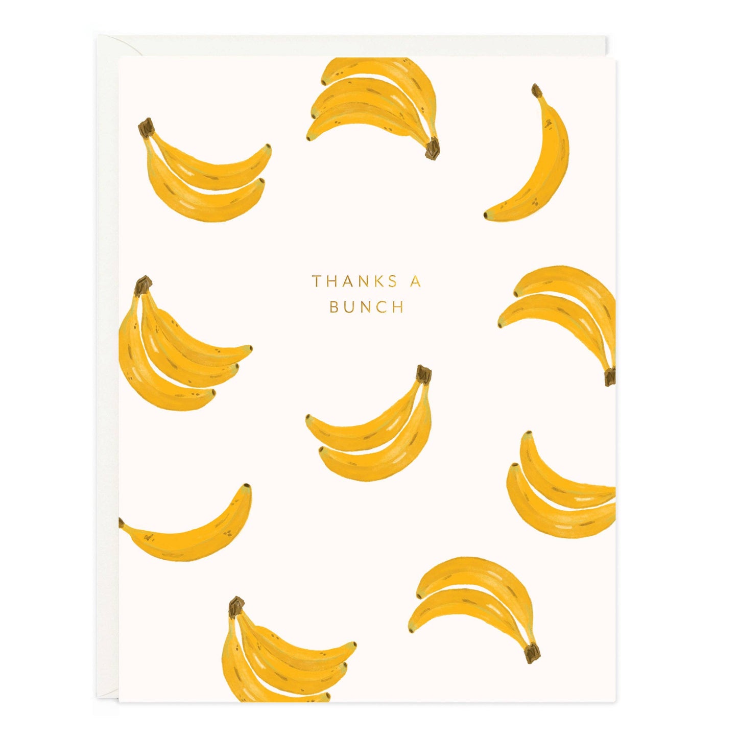 Thanks a Bunch Bananas Greeting Card: Single