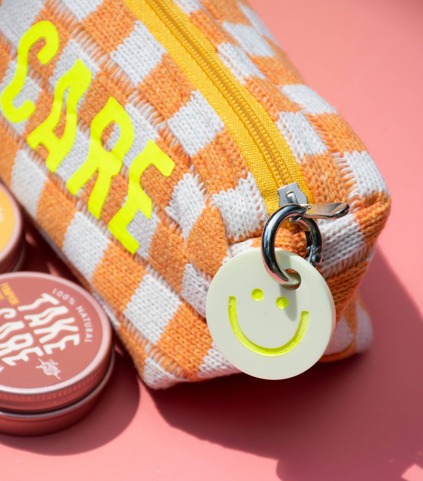 Take Care Lip Balm Set With Checkered Bag