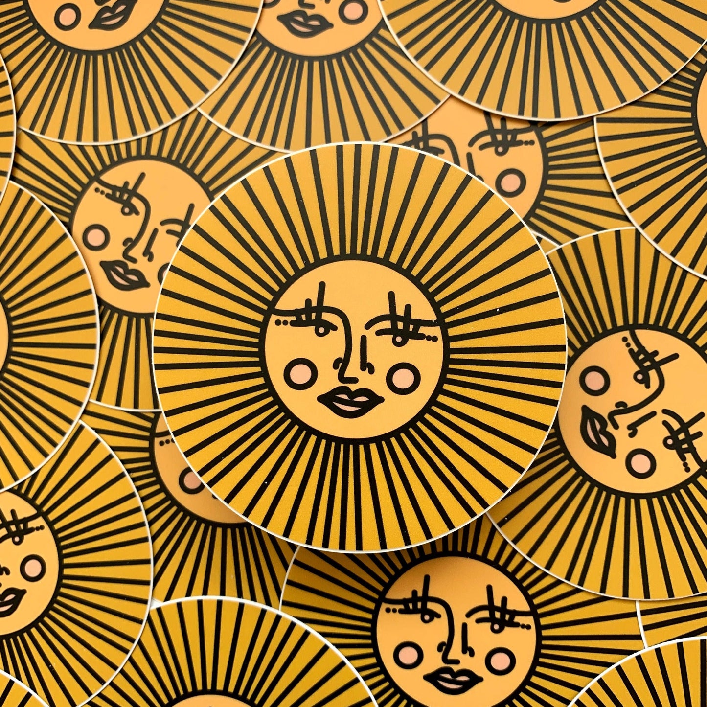 Sunshine Sun Vinyl Sticker