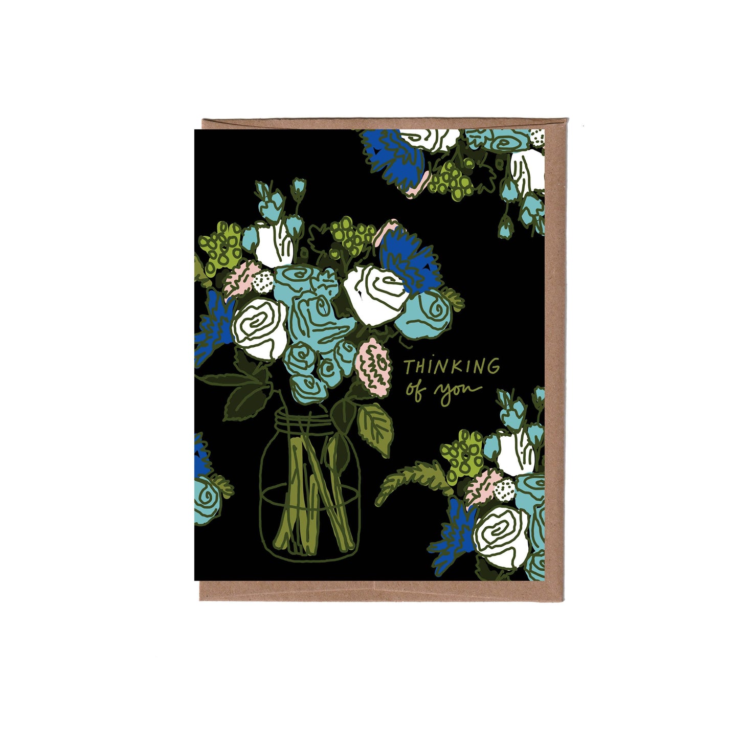 Scratch & Sniff Thinking of You Flowers Sympathy Card