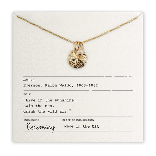 Sand Dollar Sea Necklace: Sterling Silver