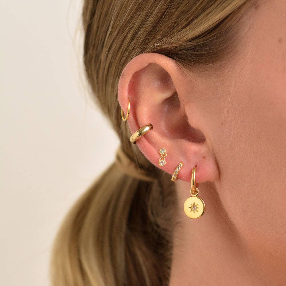 The Luminaries Hoop Earrings: Sterling Silver