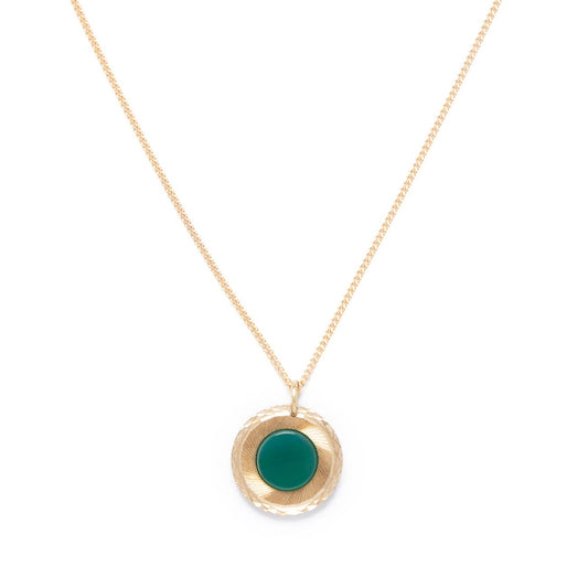 Portal Necklace | 14kt Gold Fill | Chrysoprase | 18"