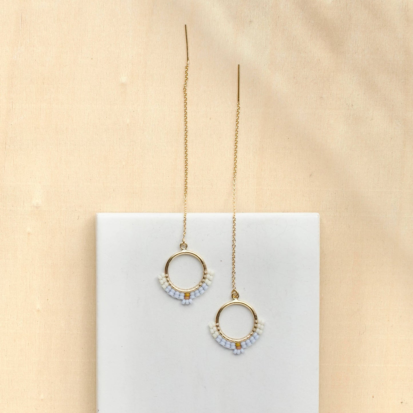 Deco Circle Threaders | Gold Filled