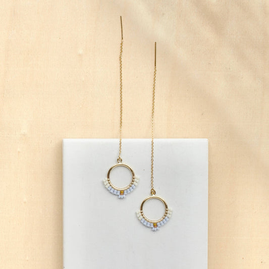 Deco Circle Threaders | Gold Filled