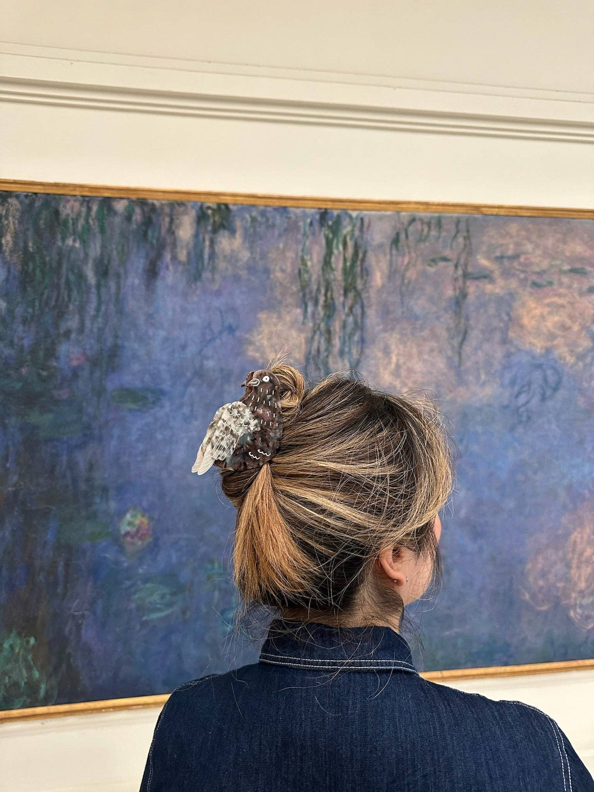 Hand-painted Pigeon Claw Hair Clip | Eco-Friendly