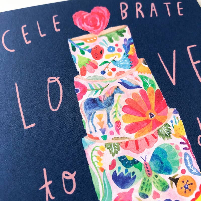 Wedding Cake Love Wedding Greeting Card