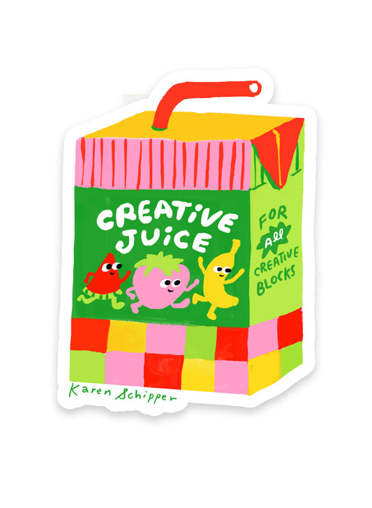 Creative Juice Vinyl Sticker – For Laptops & Water Bottles