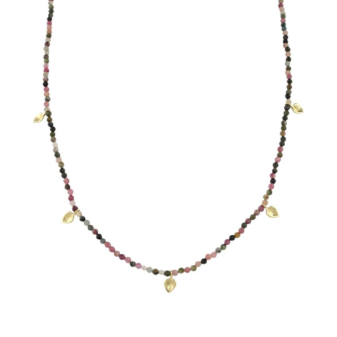 Stella Necklace: Gold / Labradorite