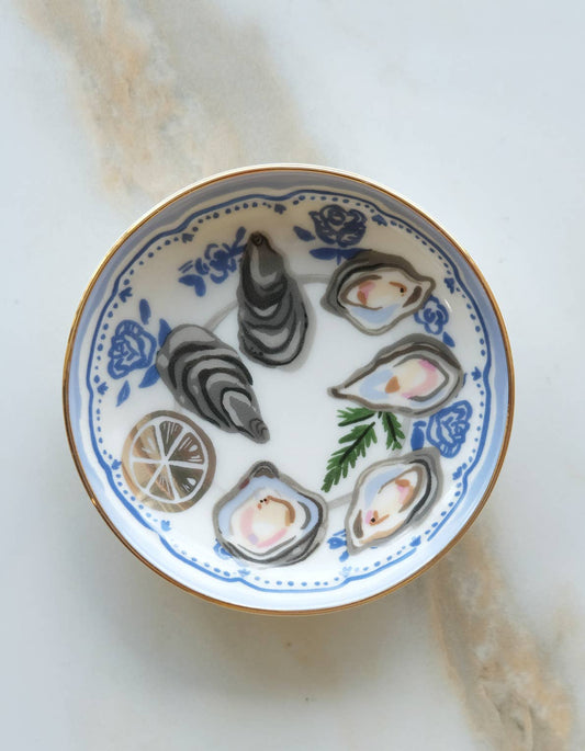Porcelain Trinket Dish | Oysters