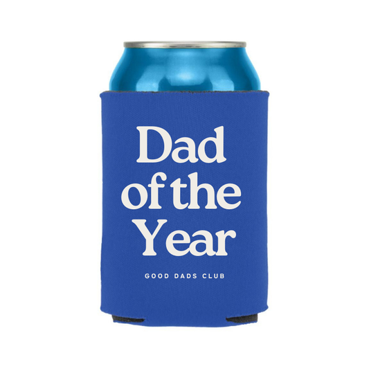 Royal Blue Father's Day Dad of the Year Drink Koozie