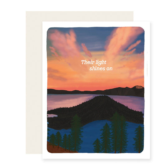 Light Shines On Sympathy Card