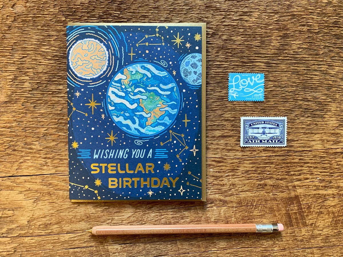 Stellar Birthday Card