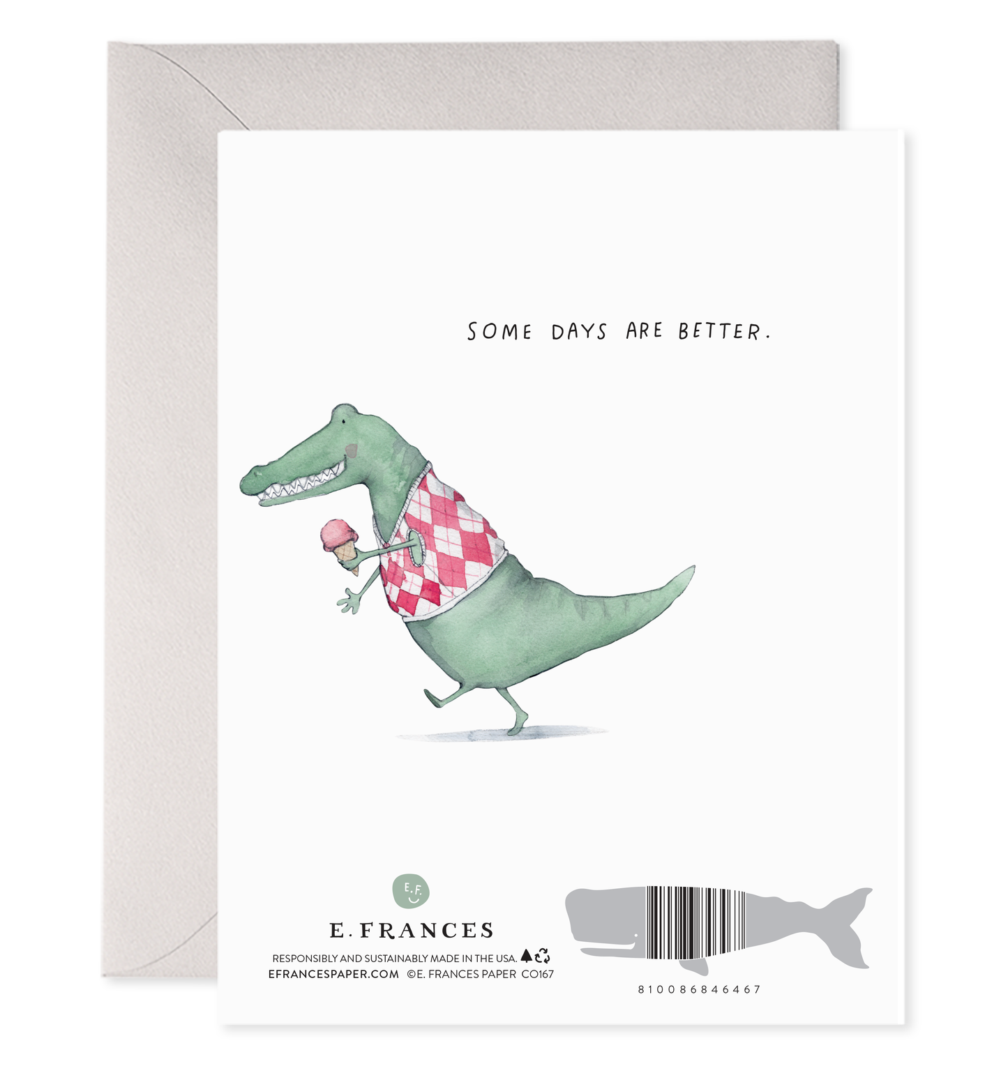 Alligator Hard Day Sympathy Card