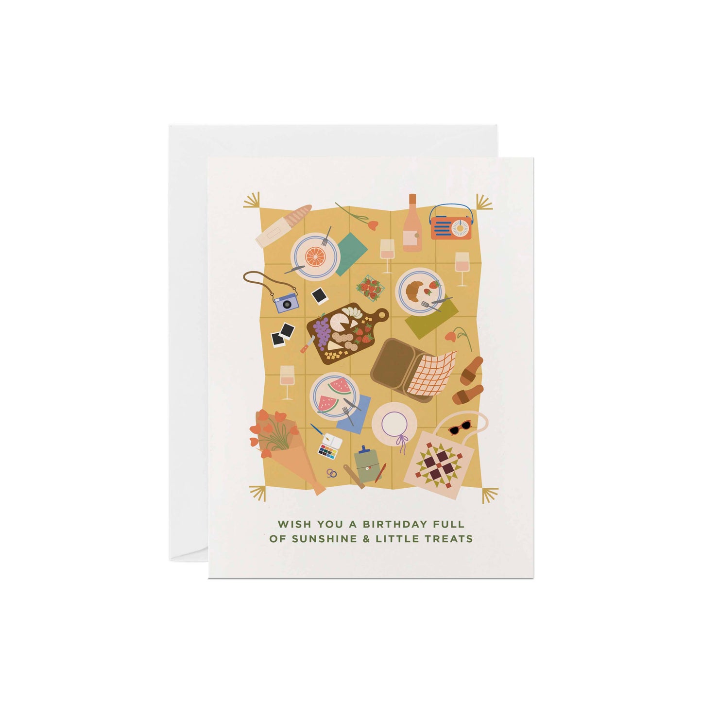 Birthday Card | Summer Picnic Food & Gathering Greeting Card
