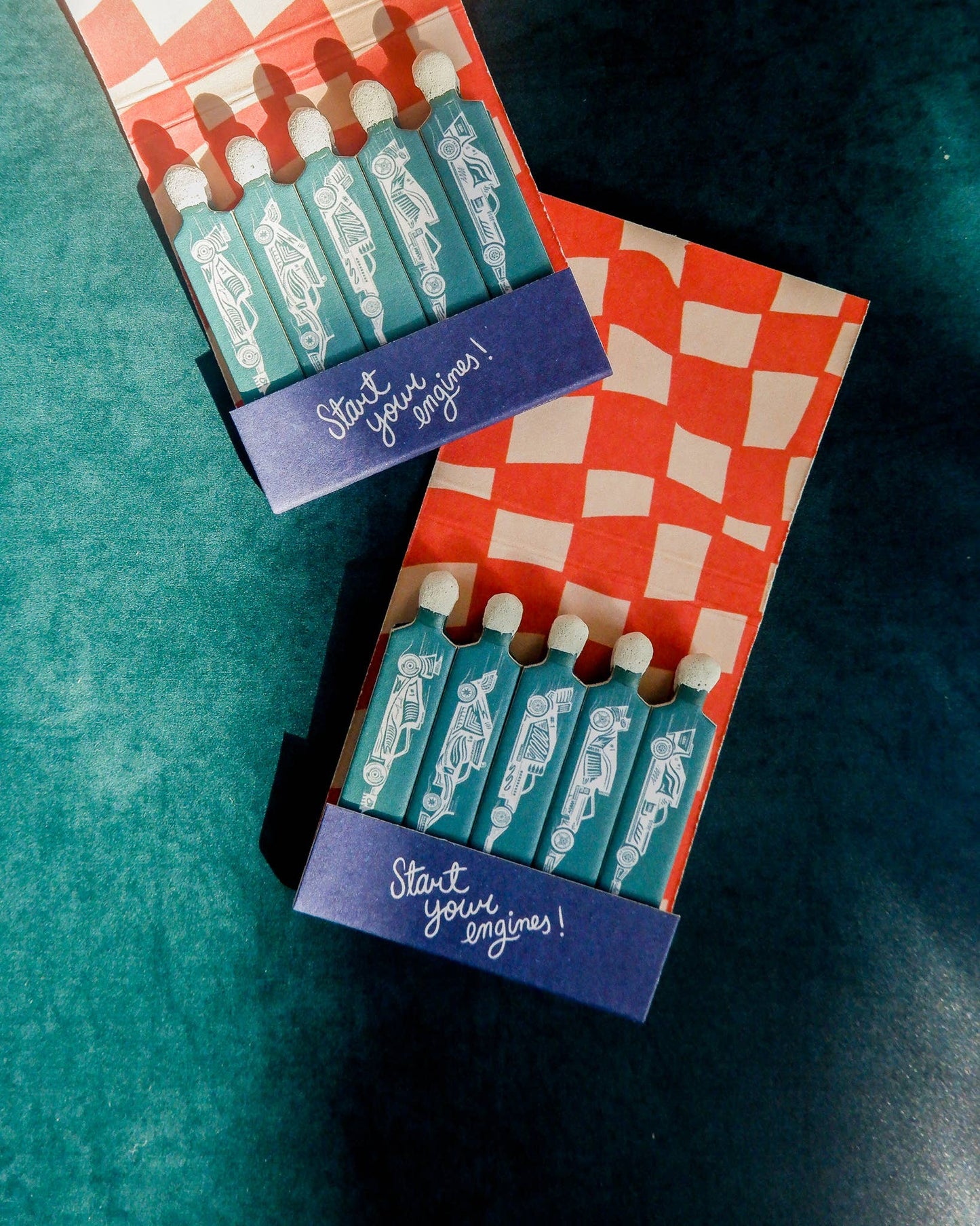 Race Car Printed Matchbooks