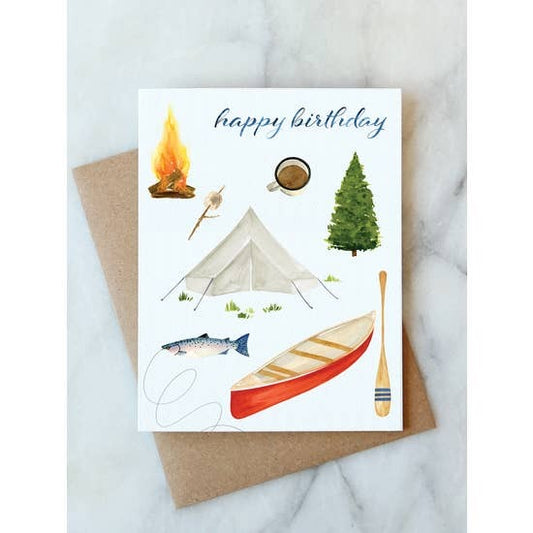 Camping Birthday Card