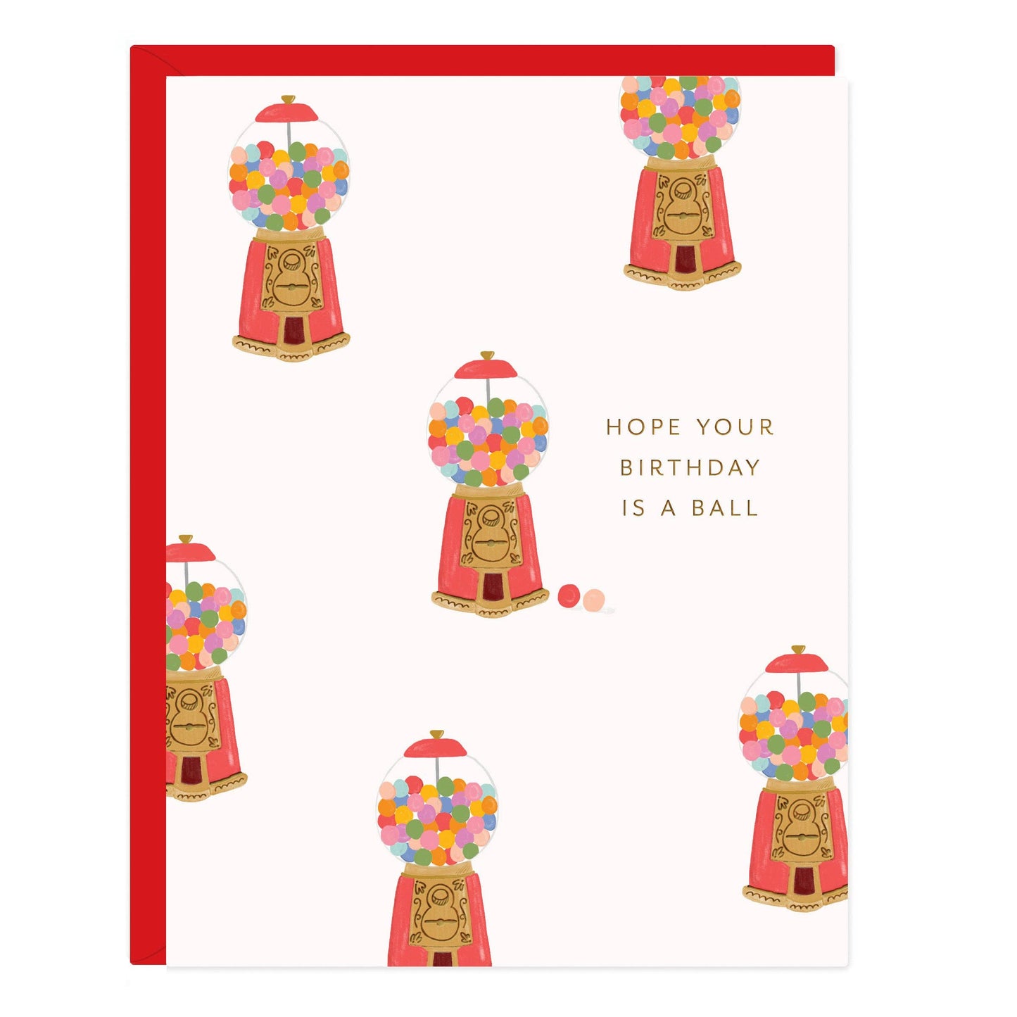 Gumball Machine Birthday Greeting Card