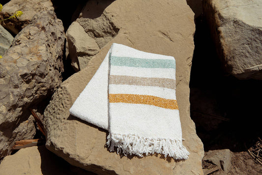 Sol - RECYCLED THROW BLANKET - Summer Beach Throw