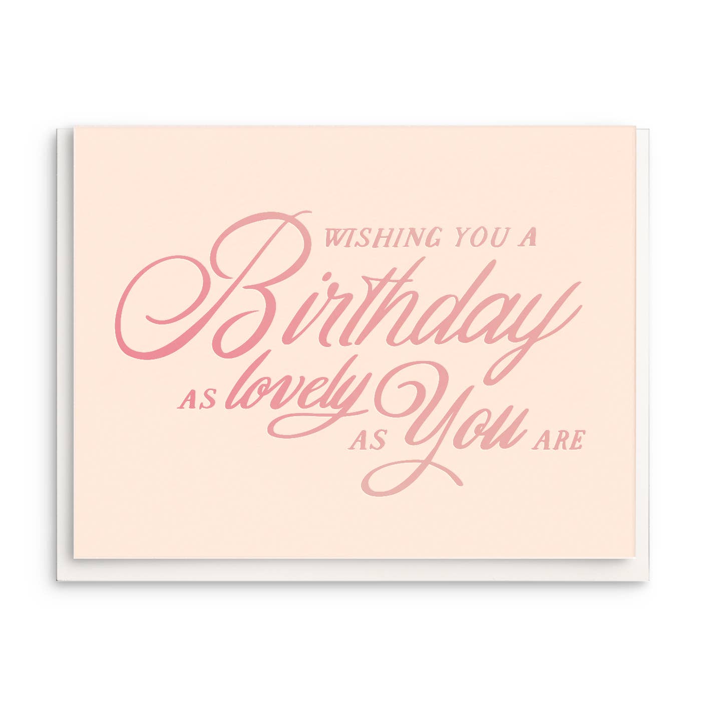 Lovely Birthday - Foil Birthday Greeting Card