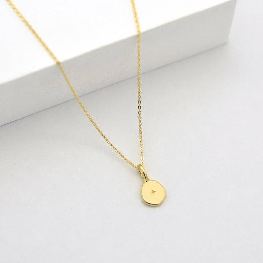 Vega Necklace: Gold Plated Sterling Silver