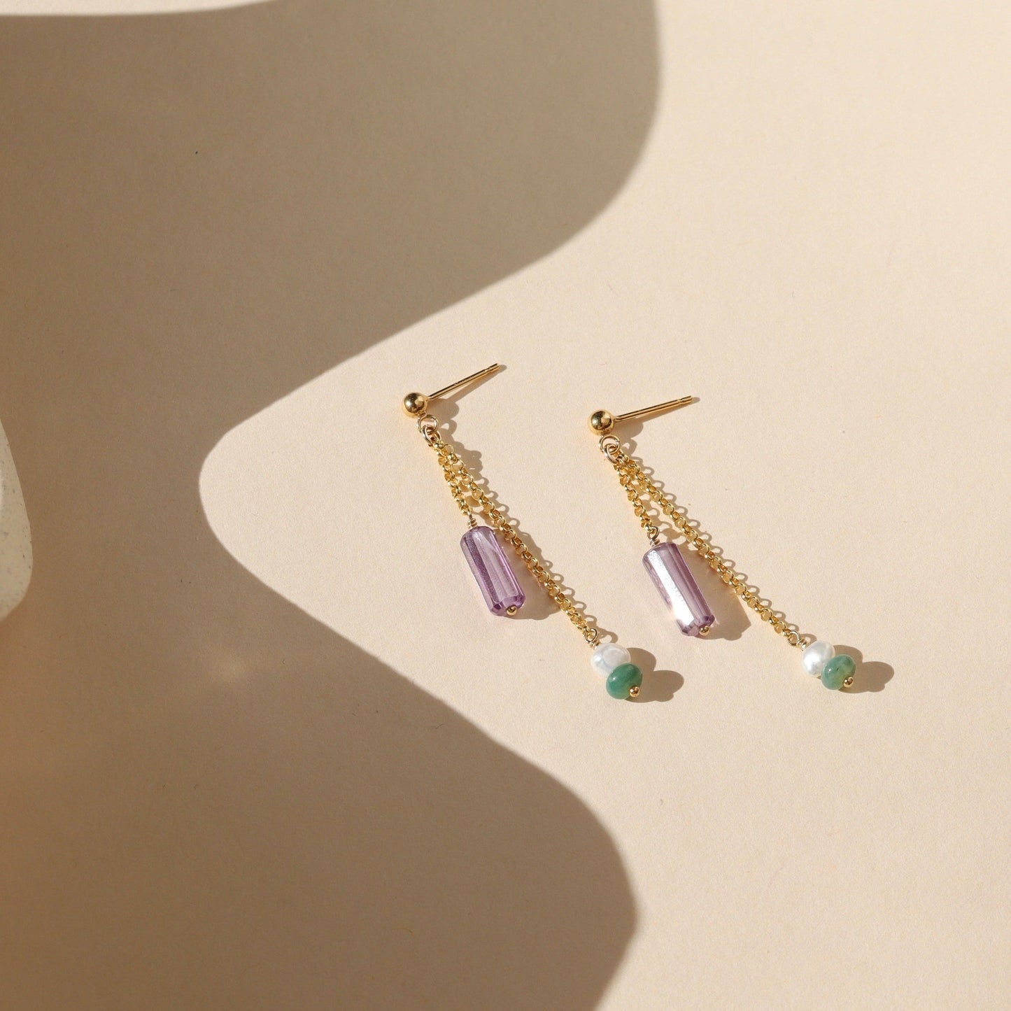 Iris Drop Earrings I 14k Gold Fill