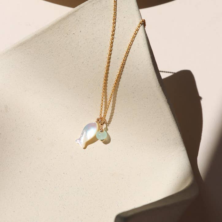 Fresh Catch Charm Necklace: 16" / Sterling Silver